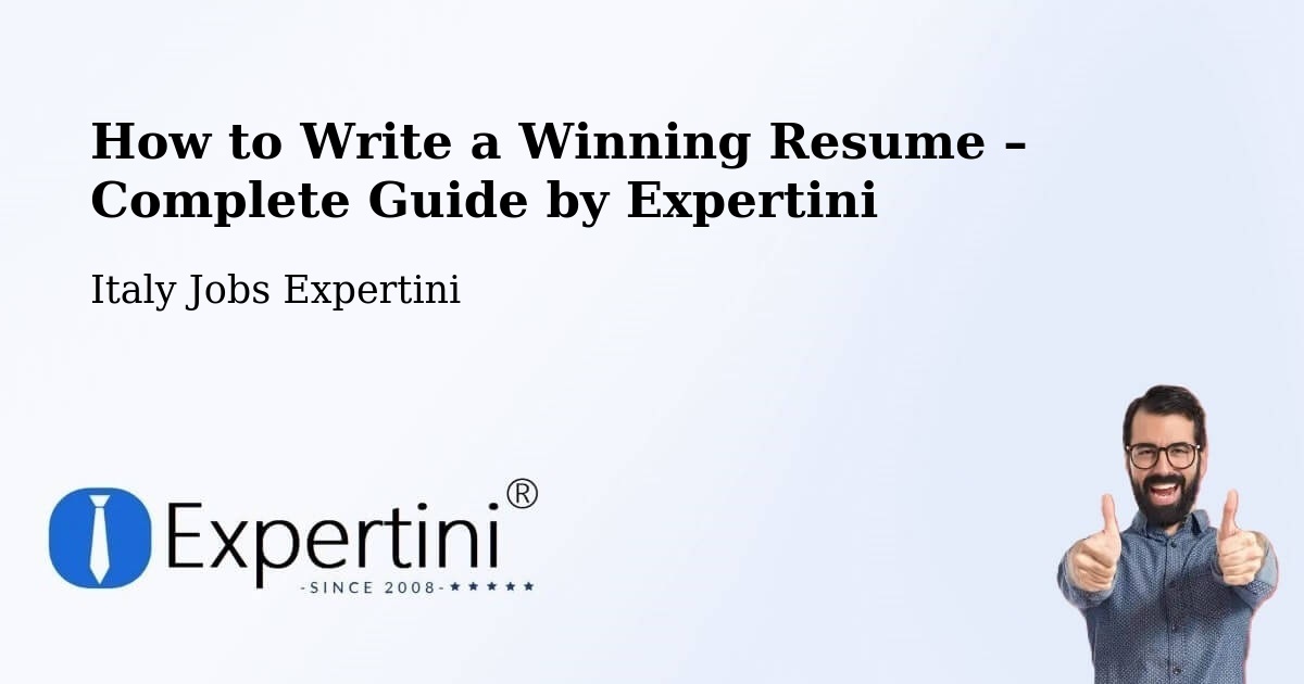 Resume Writing Guide for Job Seekers – Trieste - Trieste, Italy Jobs Expertini